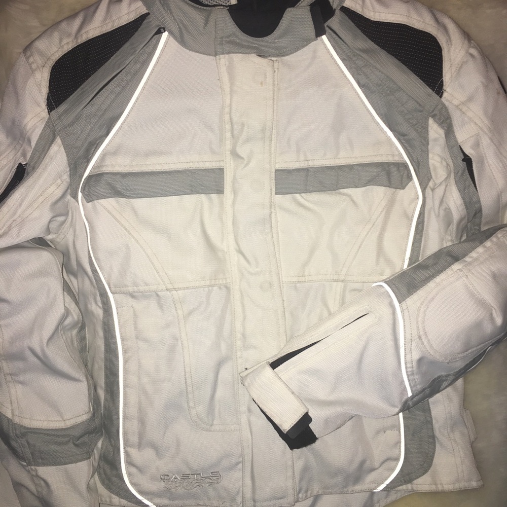 Castle women’s motorcycle jacket 2pc w/original Liner, Size 8